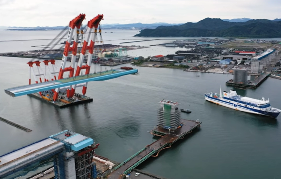 徳島南部自動車道架橋工事(2020年)